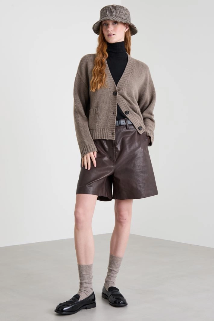 Cardigan with pockets - DOVE GREY