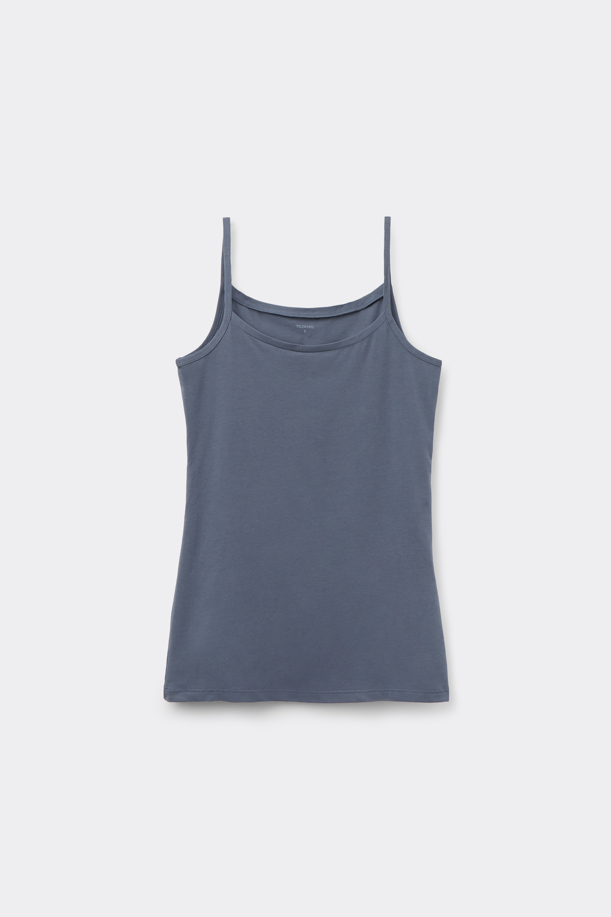 Organic Stretch Cotton Camisole with Round Neck