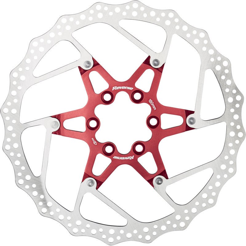 Reverse Components Alu/Steel Brake Disc - red