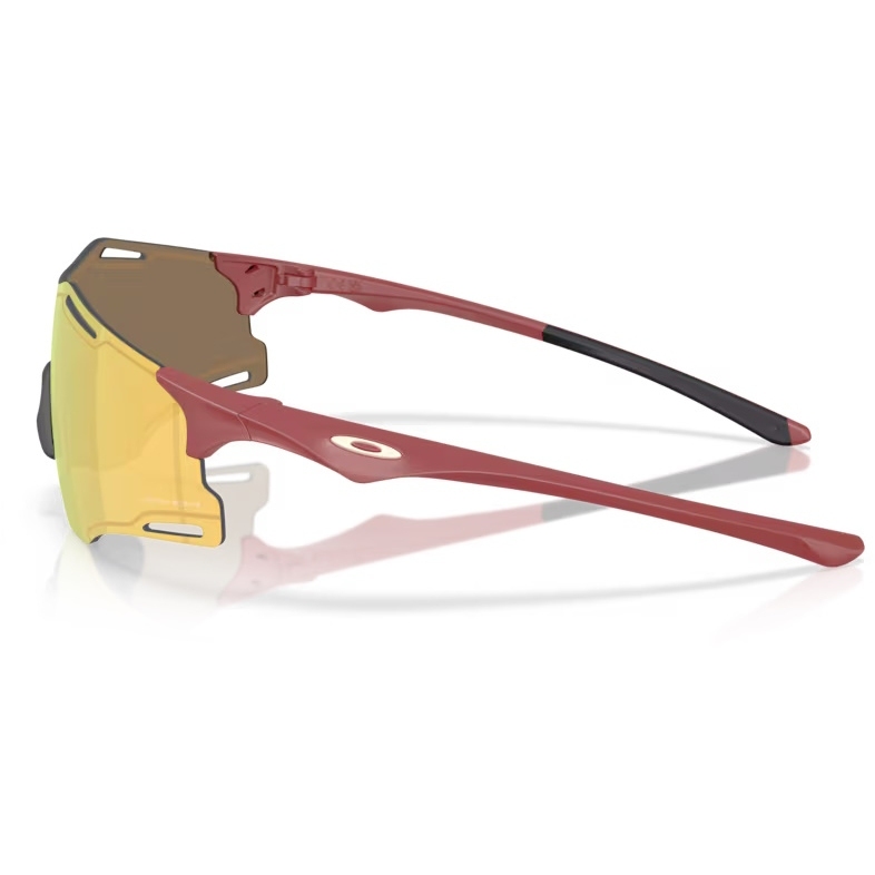 Oakley Cybr Zero Glasses - Matte Iron Red/Prizm 24K - OO9512D-0339