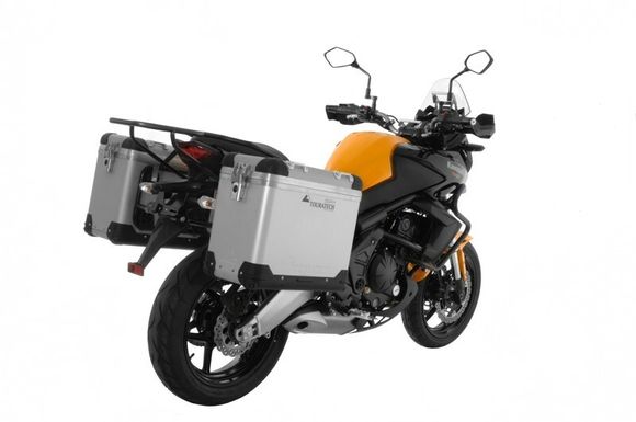 Touratech ZEGA Pro 38/38 suitcase - Black support included - Gray anodizedRef: Trt01141A / 01-408-5761-0
