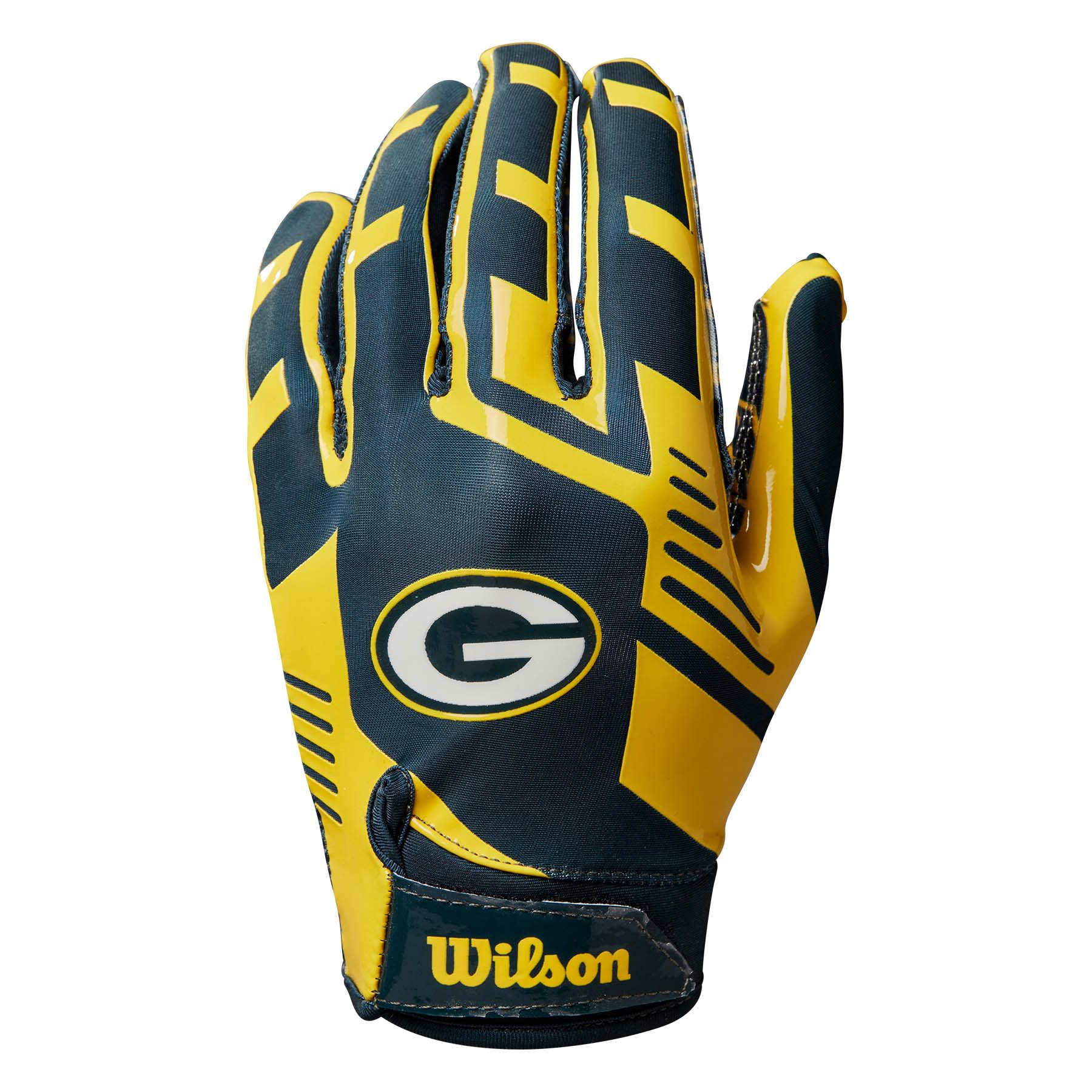 Green Bay Packers Wilson Stretch-Fit NFL Receivers Gloves
