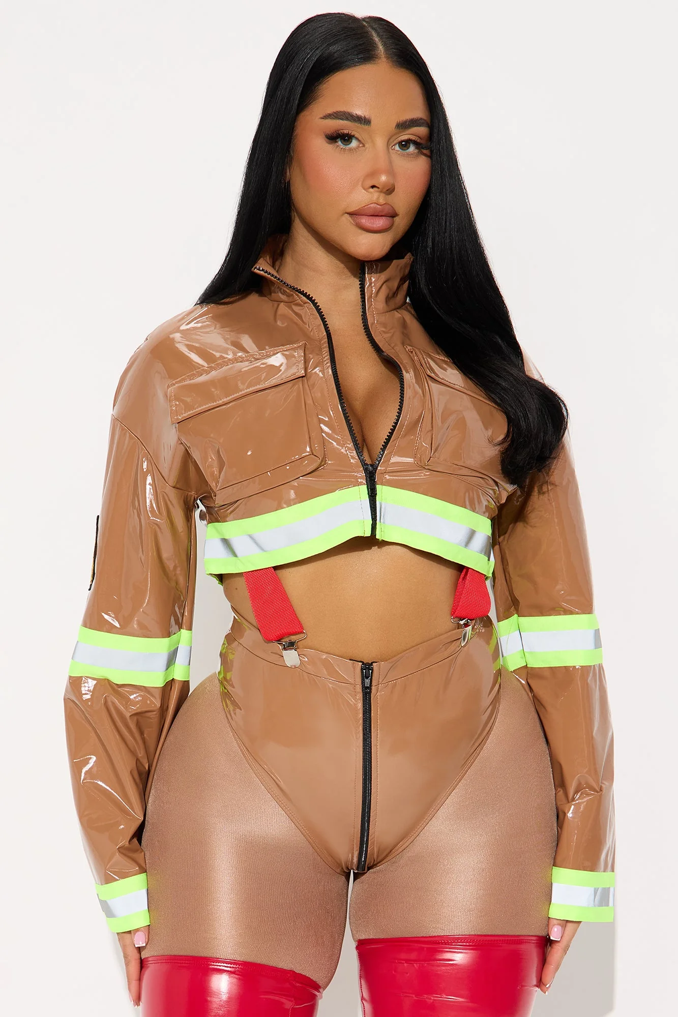 Blazin' Hot 5 Piece Costume Set - Tan/Multi