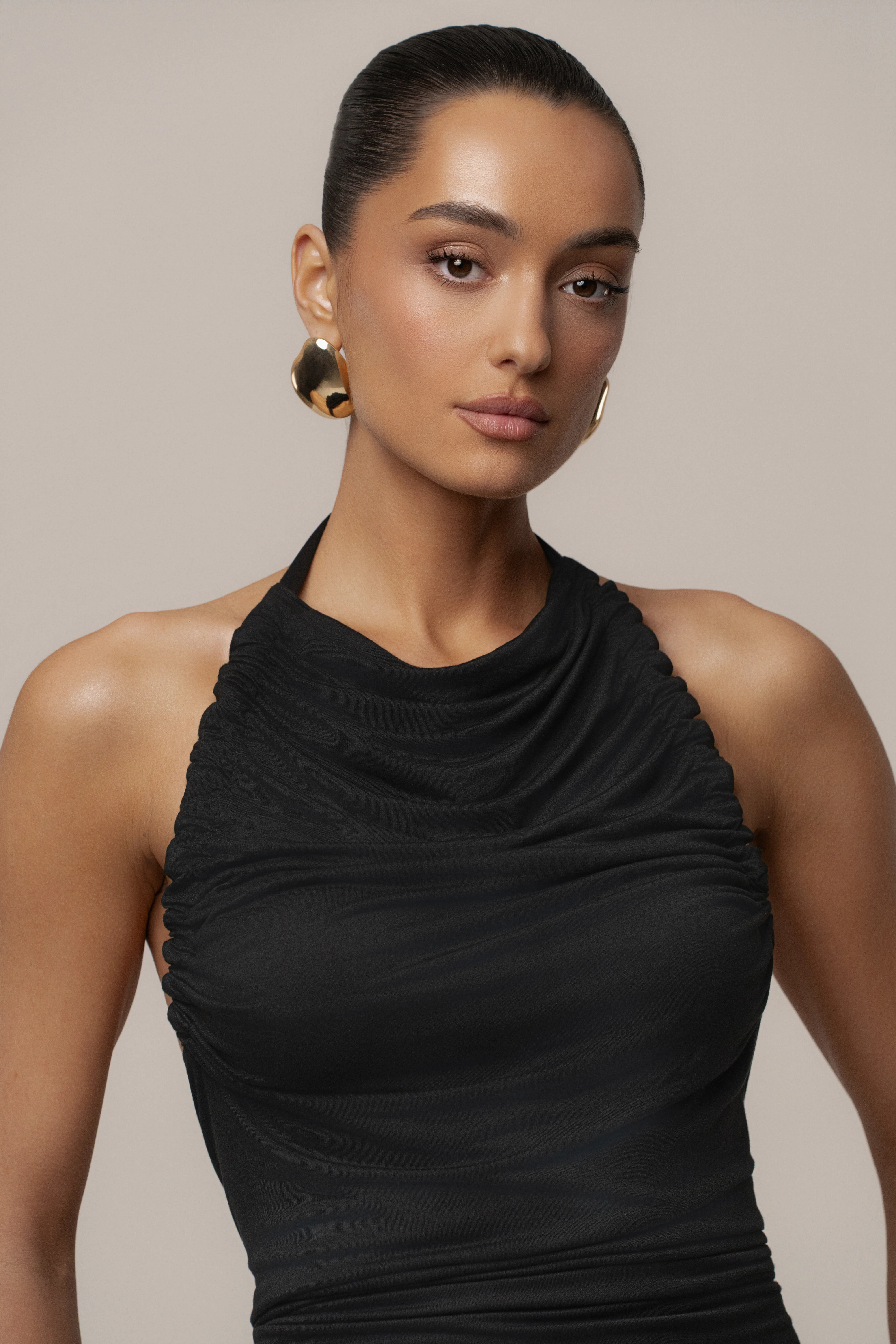 Black Isle Of Palms Maxi Dress