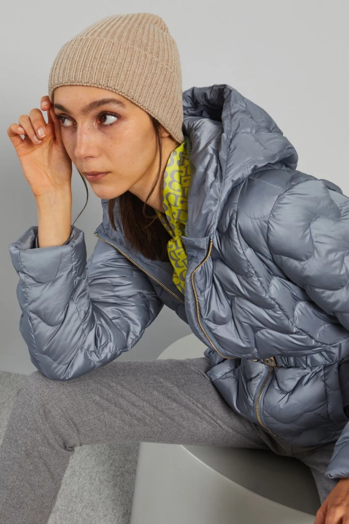 Turn-up beanie hat - SAND