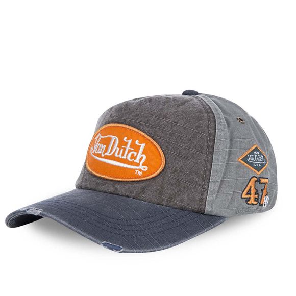 Casquette Von Dutch JACK - GrisRef : VDH0282 / VD/0/CAS1/JACKGM/B-TU