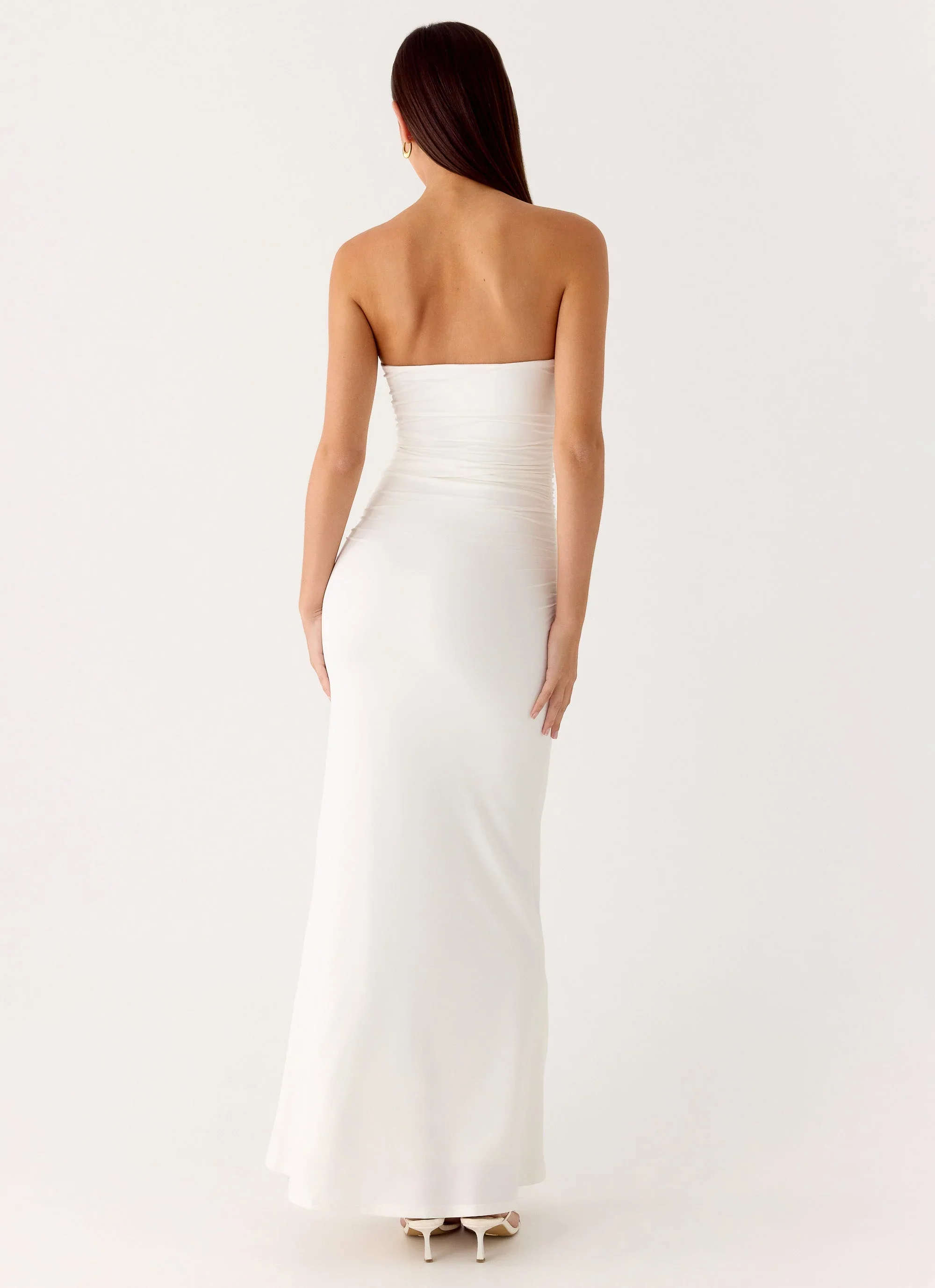 Party After Party Shell Maxi Dress - White