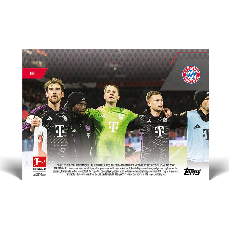 Topps UK - Leon Goretzka - 250th Bundesliga game - Bundesliga TOPPS NOW® Card #70