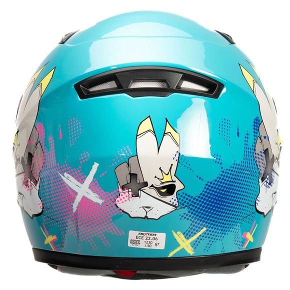 Dexter ORION DONNY KIDS Full-Face Helmet - Blue / YellowRef: DX0724