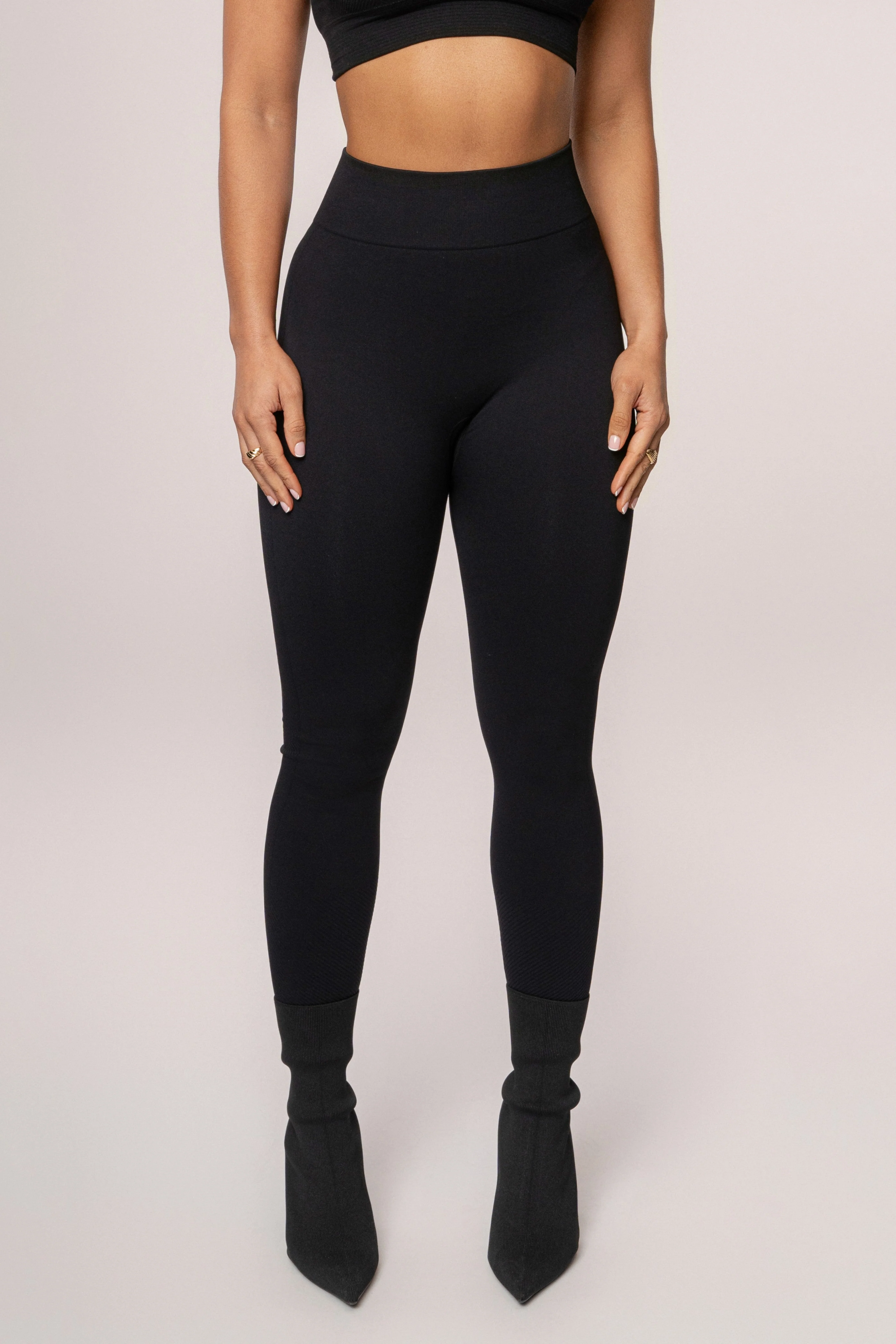 Black Balance High Rise Leggings