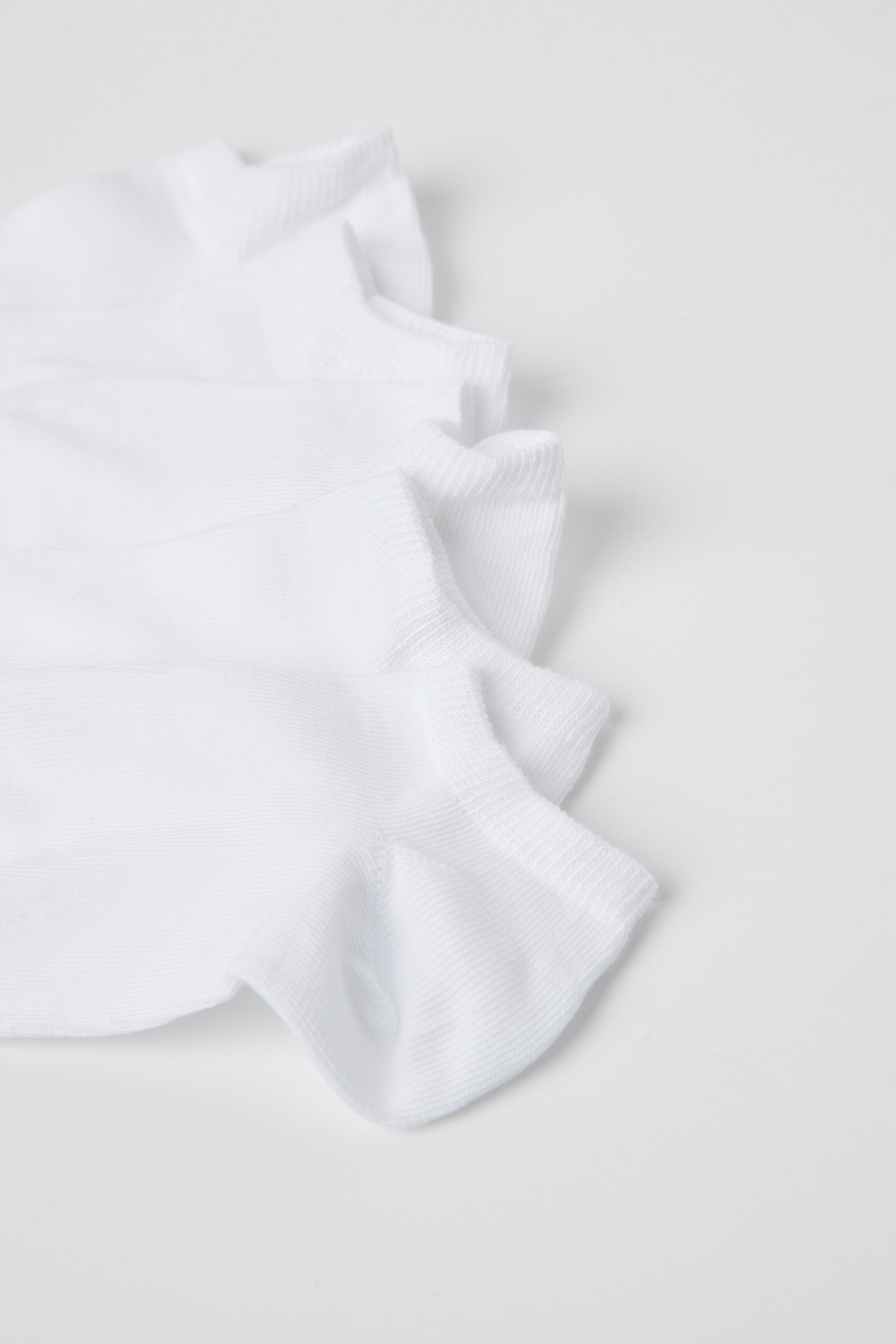 5 Pairs of Unisex Kids’ Cotton Trainer Socks