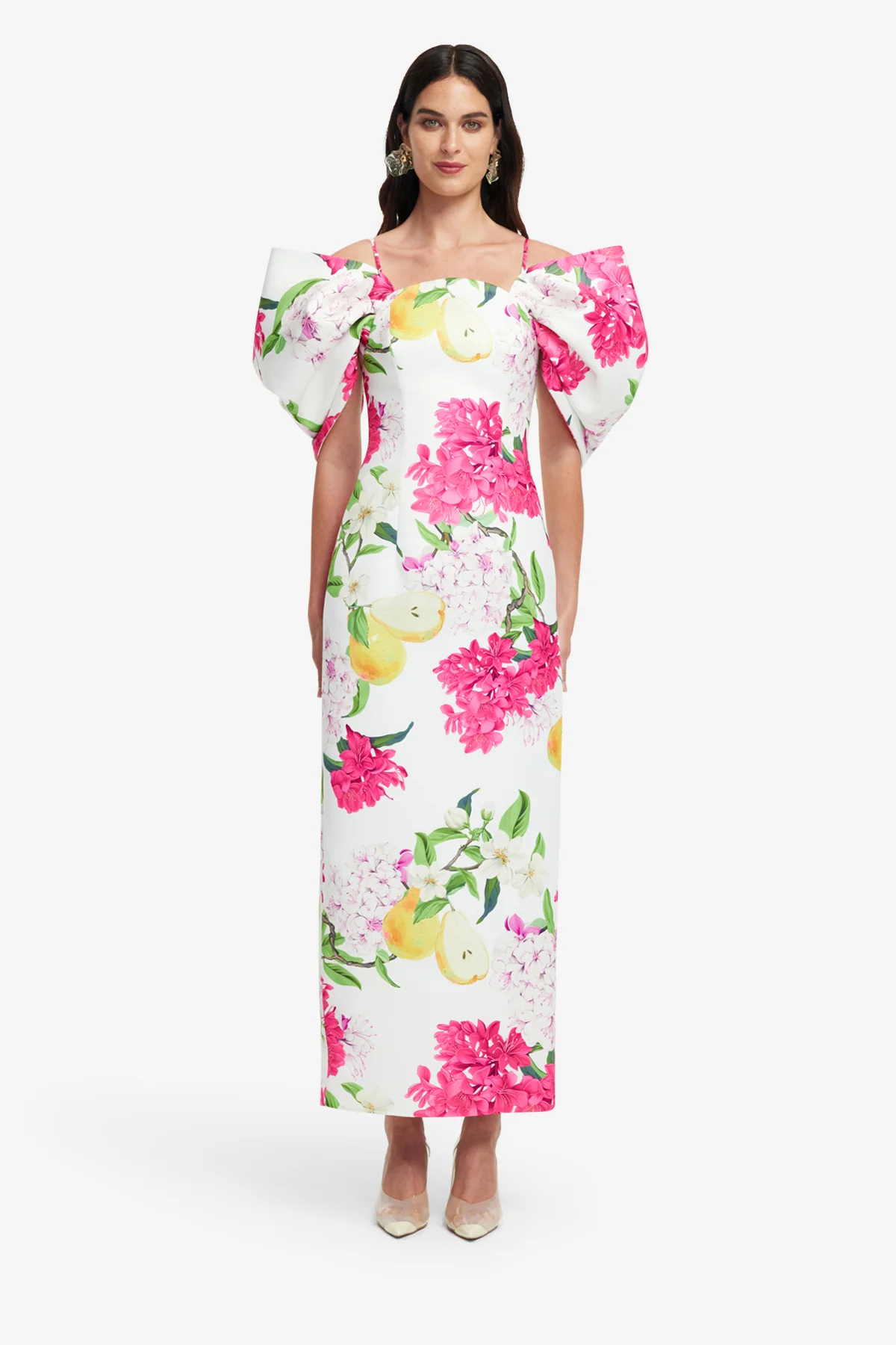 Arabella Maxi Dress - Floral Pear Print