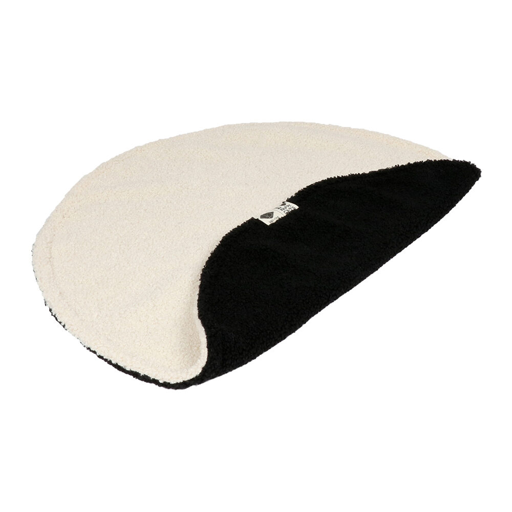 D&D Maeve Round Blanket - 50 x 50 x 1 cm - Black/White