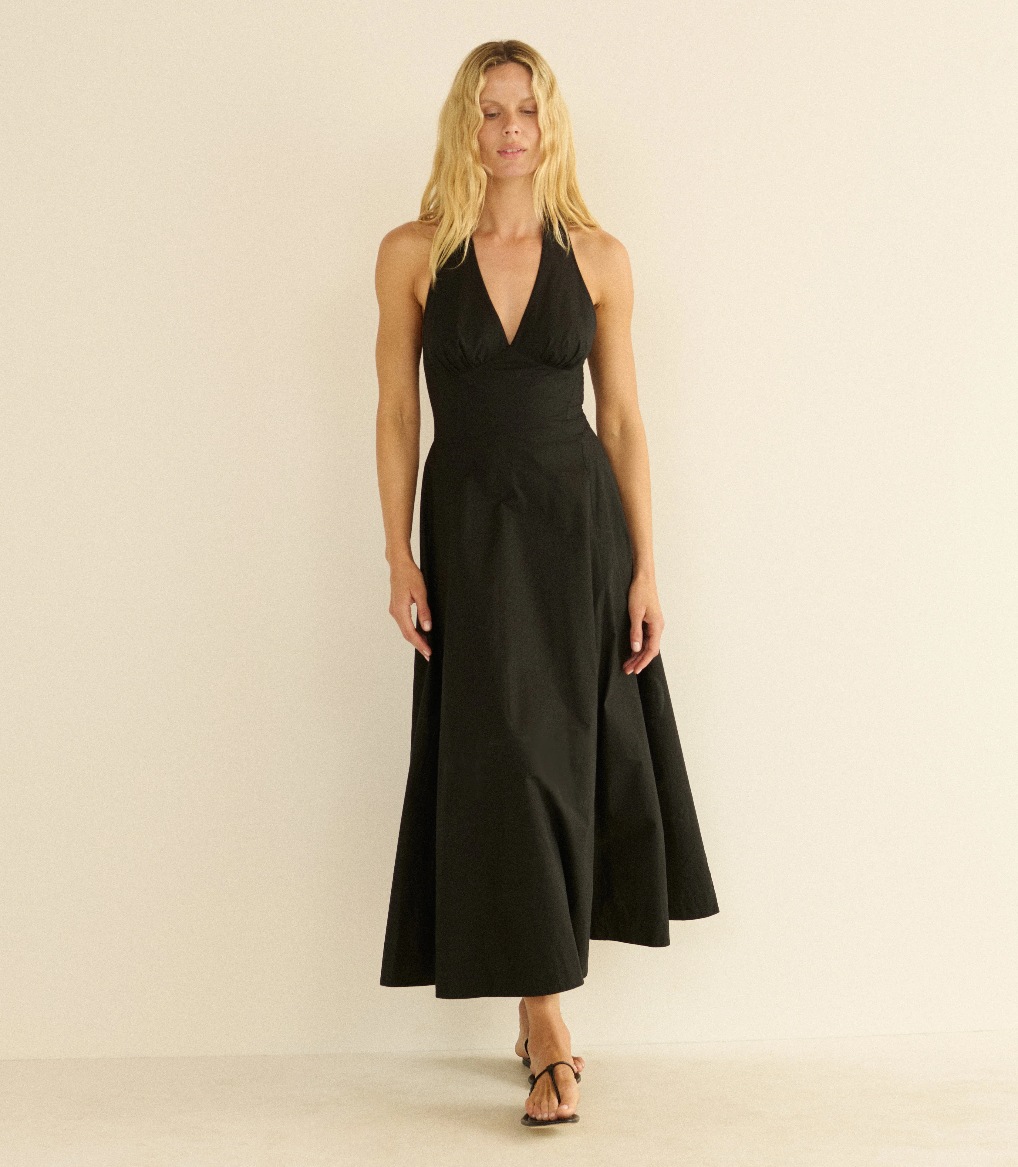 Rosetta Midi Dress - Black