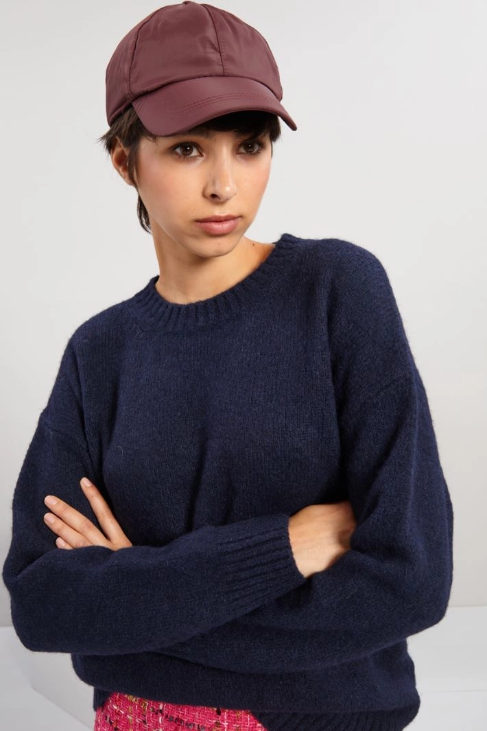 Taffeta baseball cap - BORDEAUX