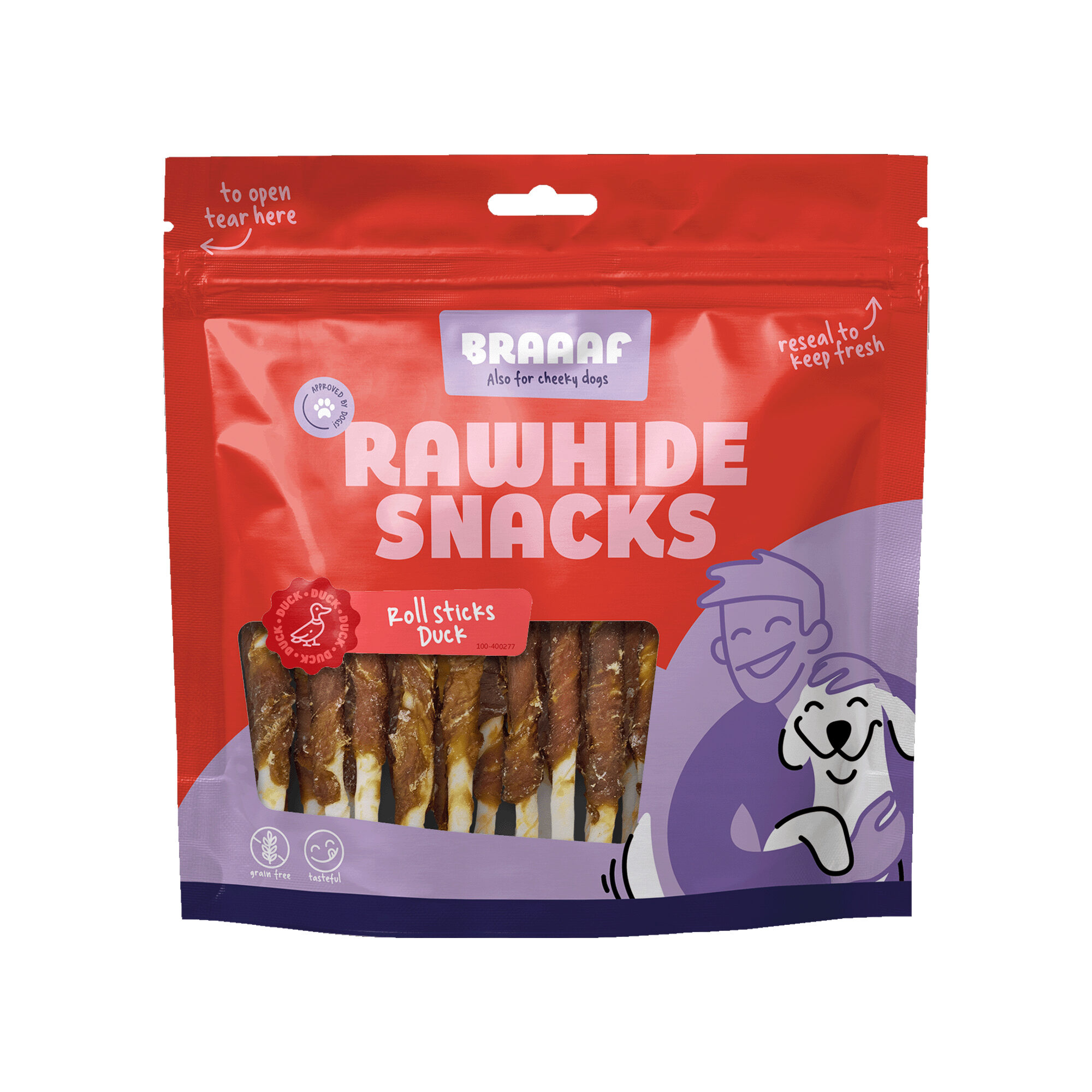 Braaaf Roll Sticks - Duck - 30 x 12,5 cm