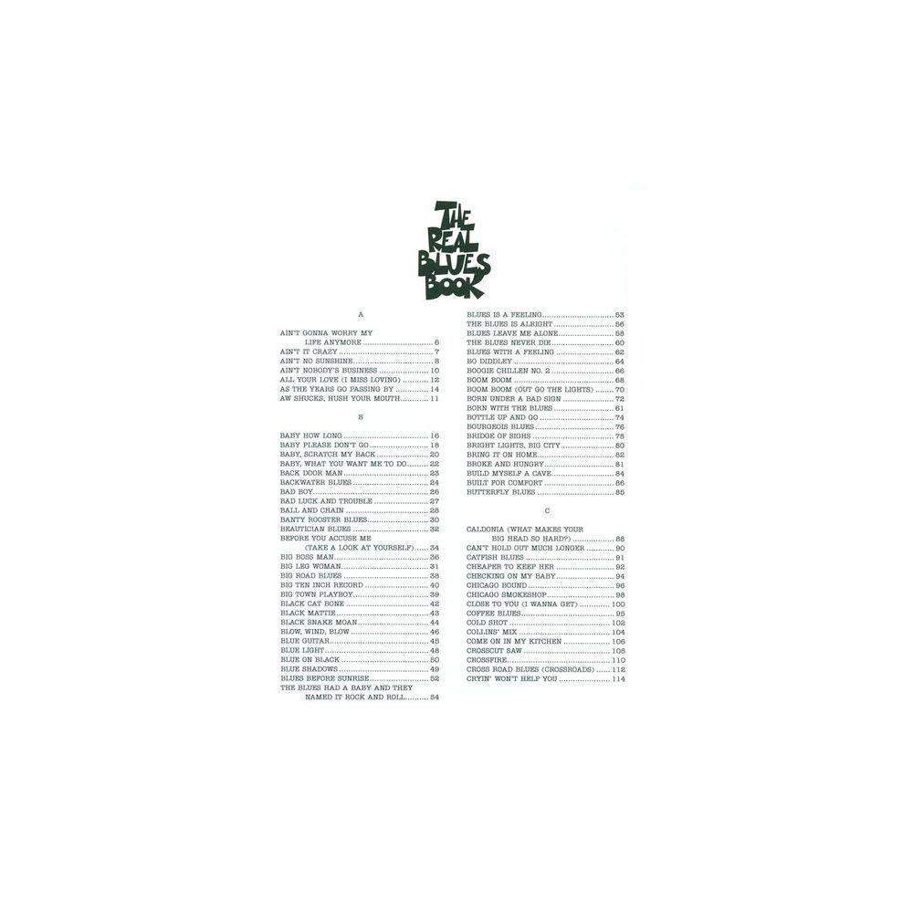 Hal Leonard The Real Blues Book C – Thomann Ireland