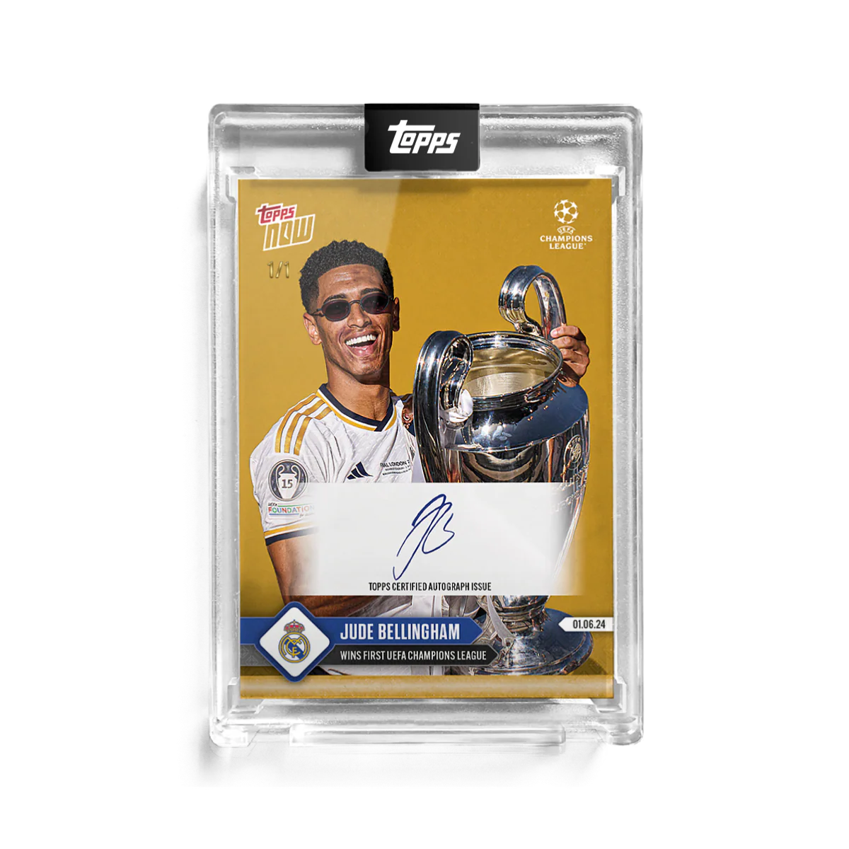 Autograph - 1 of 1 - Jude Bellingham - 23/24 UCL TOPPS NOW®