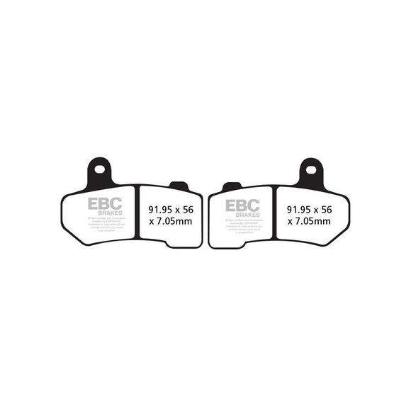 EBC Sinter Metal Sintered Brake Pads Front/Rear (model dependent)Ref: Fa409Hh / 17210538