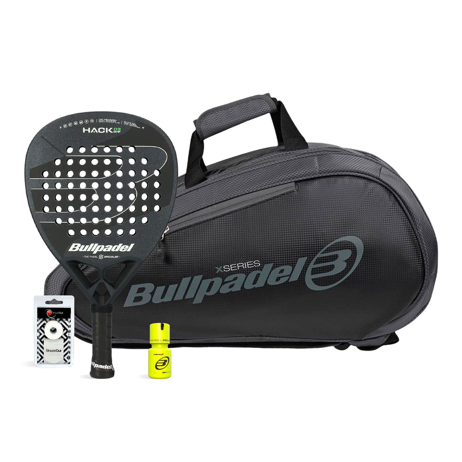 PACK BULLPADEL HACK 03 CMF PADELBAG AVANT 2 DRY GRIP