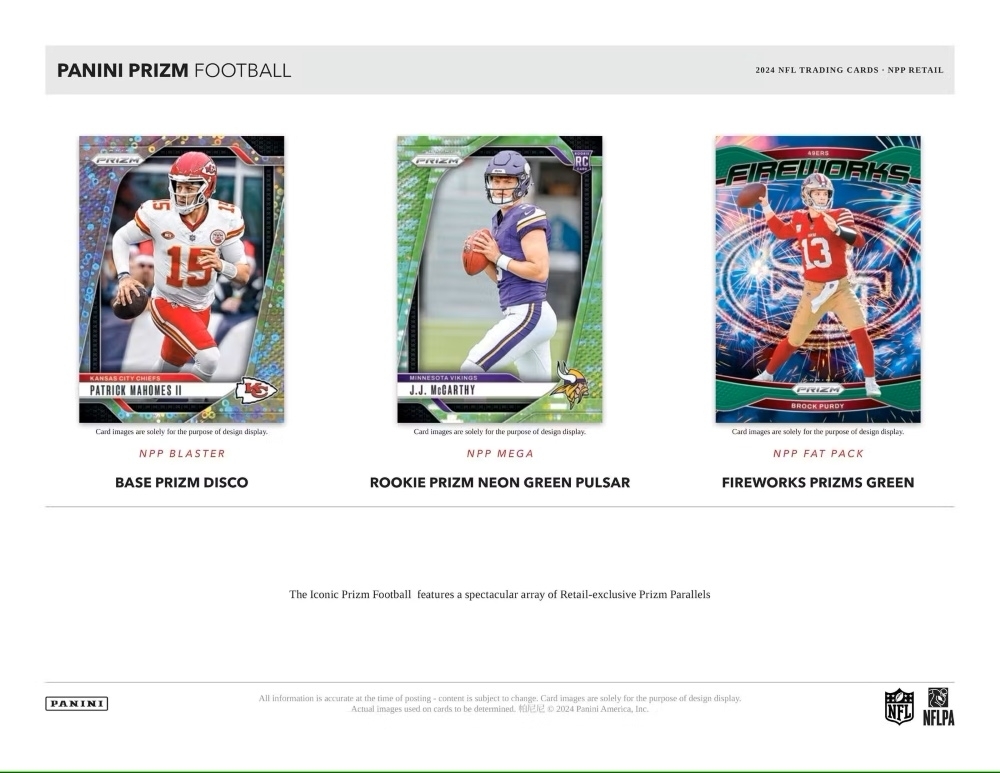 2024 Panini Prizm Football NFL Retail Box