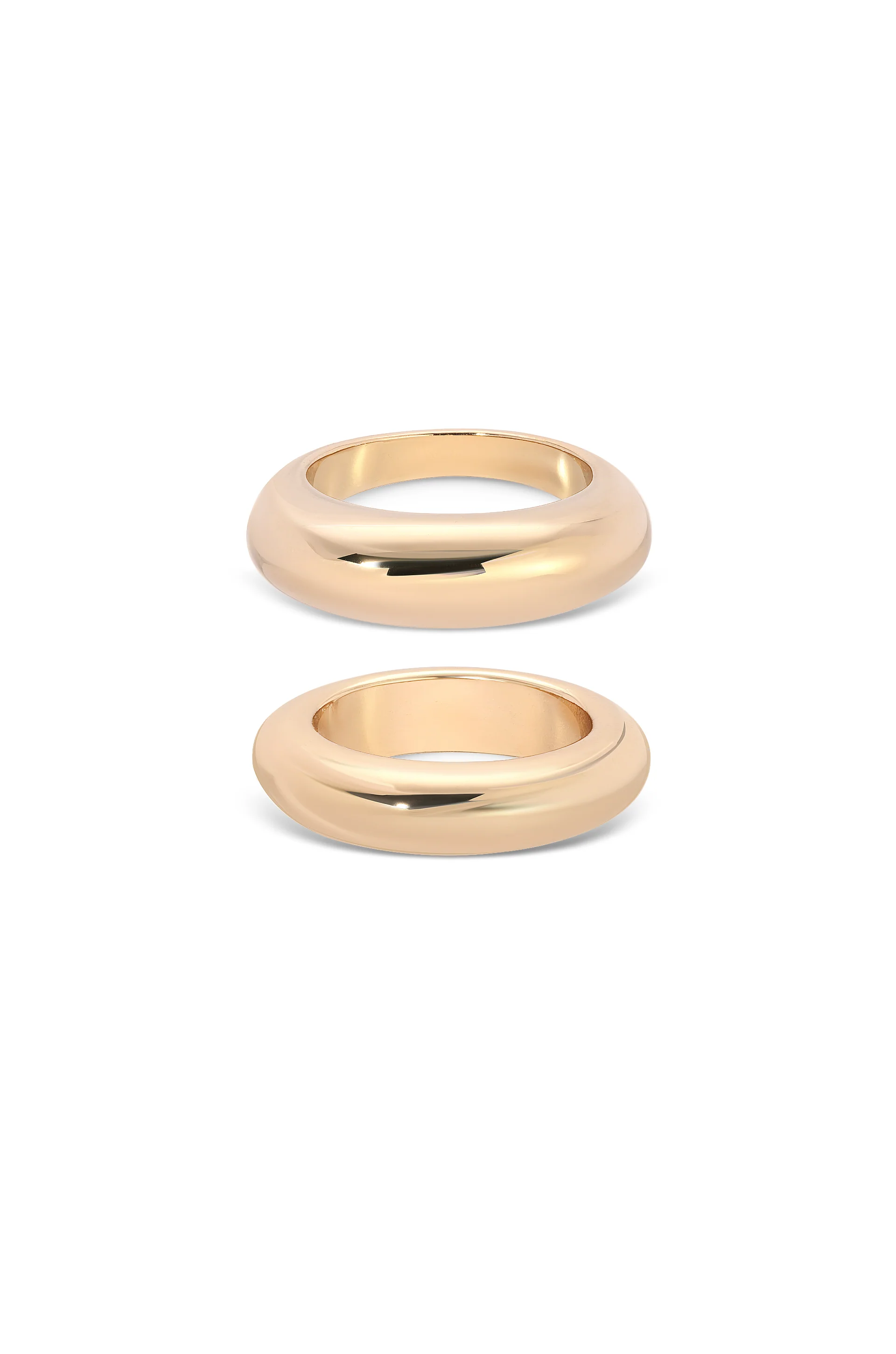 Modern Dome Ring Set