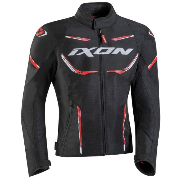 Ixon Striker Airproof - Black / Red Motorcycle JacketRef: Ix1573-C199