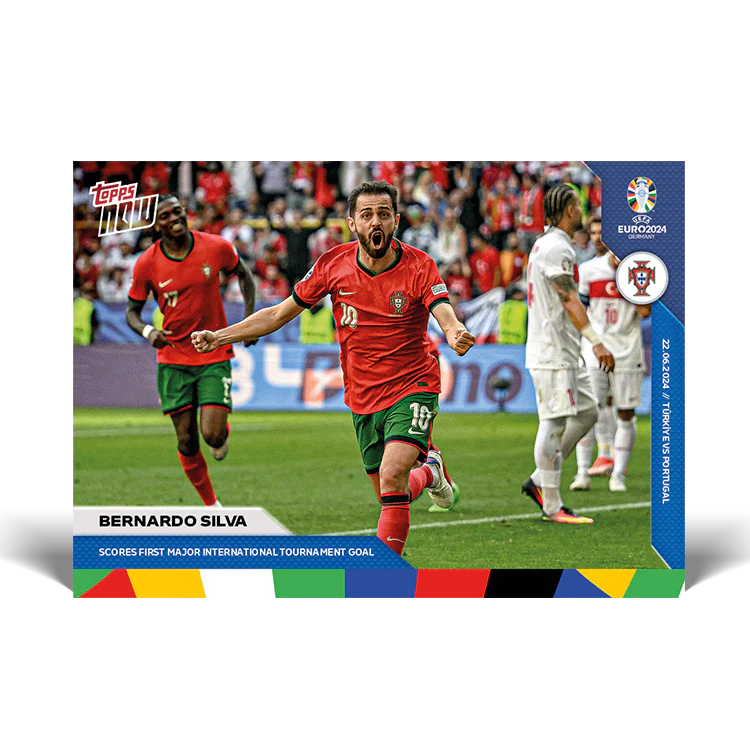 Bernardo Silva - Scores first major international tournament goal - EURO 2024 TOPPS NOW® Card 22