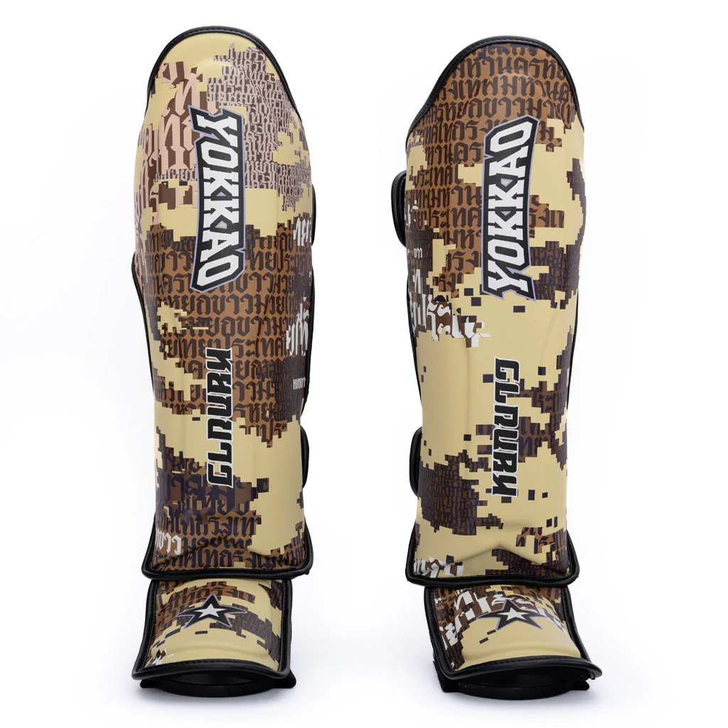 Thai Camo Shin Guards