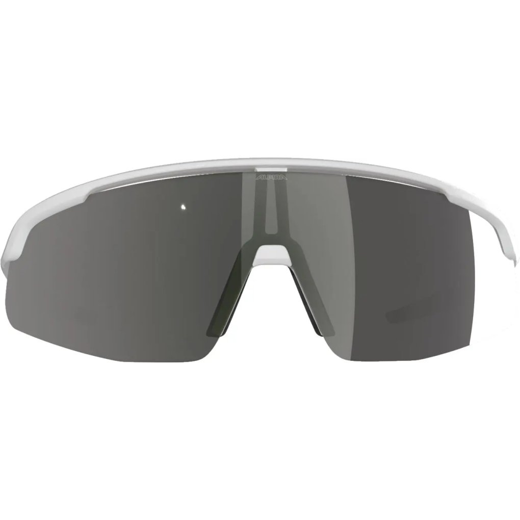 Alpina Turbo Pro S Q-Lite Glasses - white gloss/silver mirror