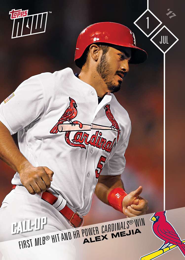 Alex Mejia - 07/01/2017 TOPPS NOW® Card 314 - Print Run: 379