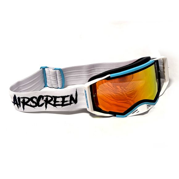 Cross Airscreen Aero 02 MX MX IIRIDUM RED 2025 - Black / White screenRef: Asm0018 / 001-018-Ir2