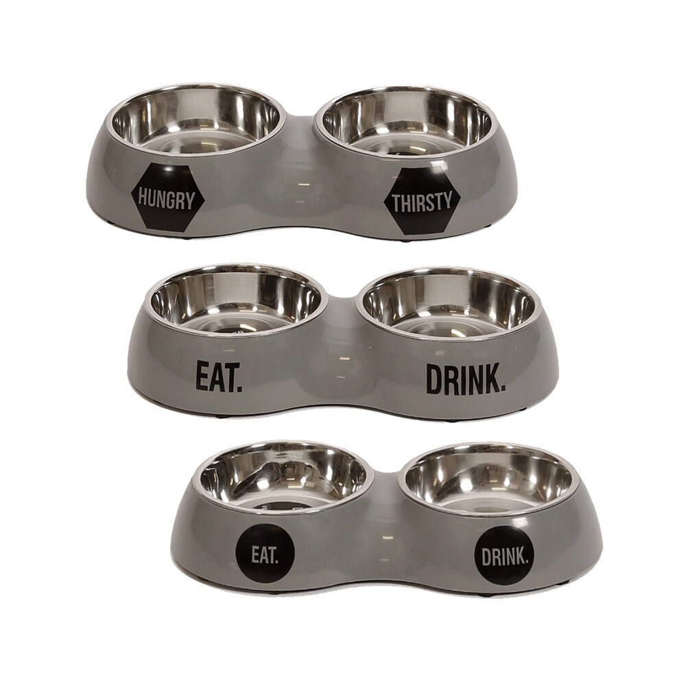 51 Degrees North - Dinner Bowl Double - Stone Grey - S (2 x 175ml)