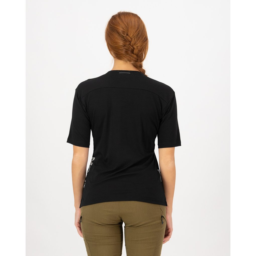 Mons Royale Diversion Merino Bike Short Sleeve Jersey Women - black