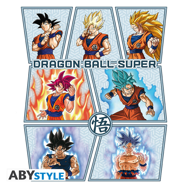 DRAGON BALL SUPER T-shirt Goku's transformations
