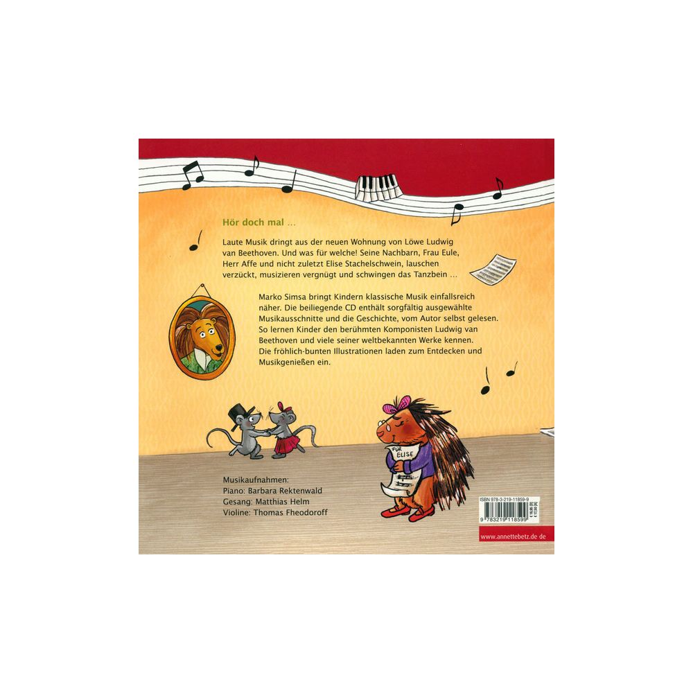 Annette Betz Verlag Herr Beethoven Musikbilderbuch – Thomann Ireland