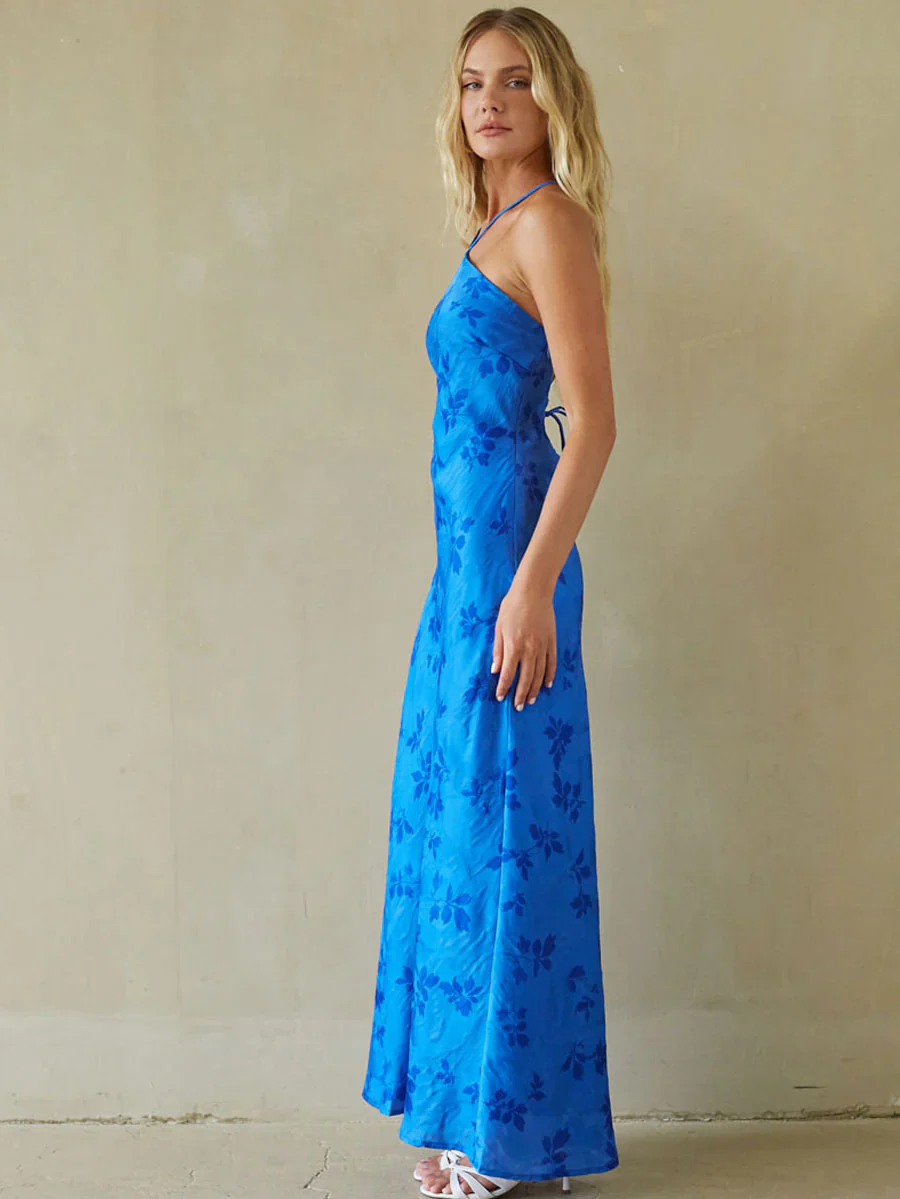 Eliana Open Back Maxi Dress