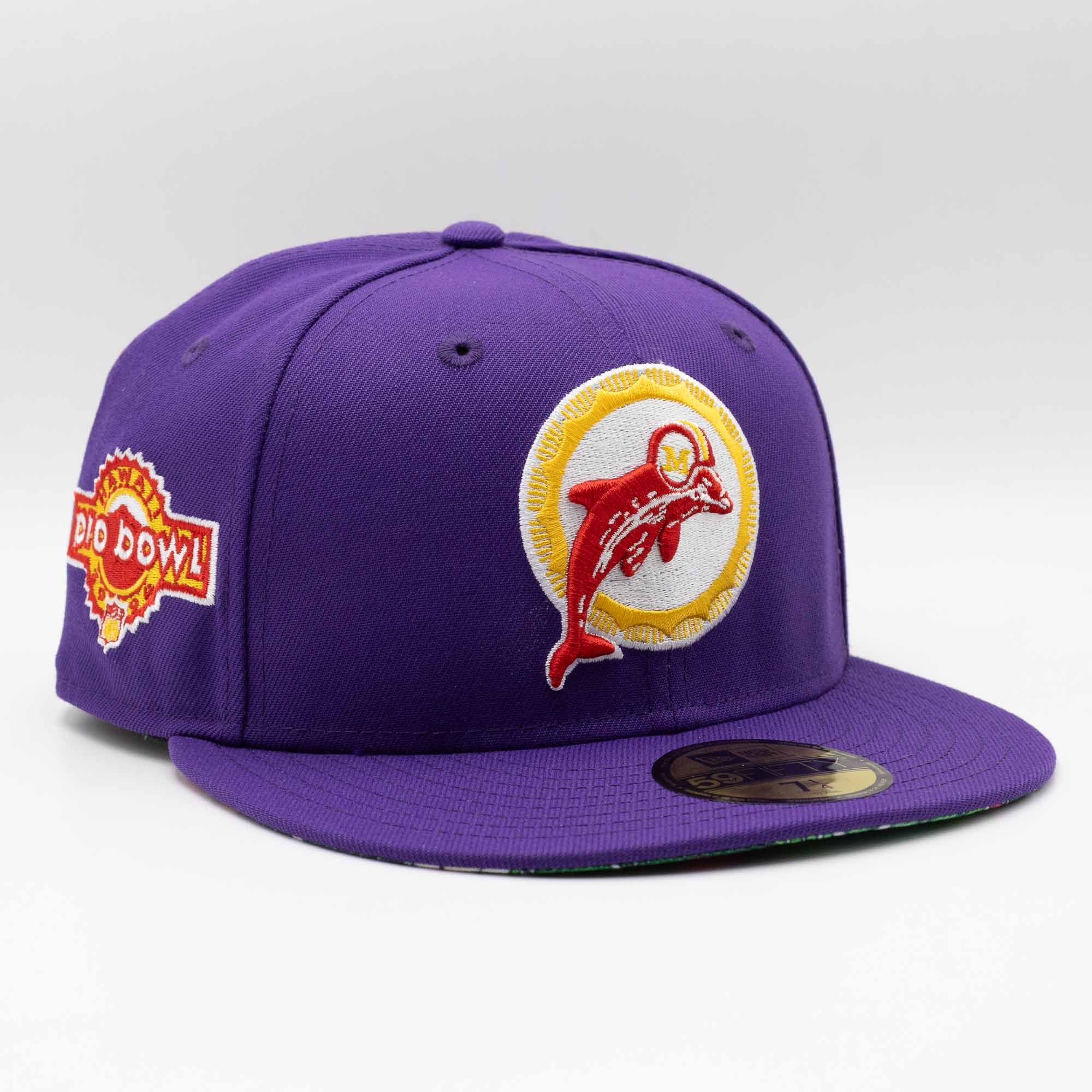 Miami Dolphins 1994 Pro Bowl New Era 59FIFTY Fitted NFL Cap Purple