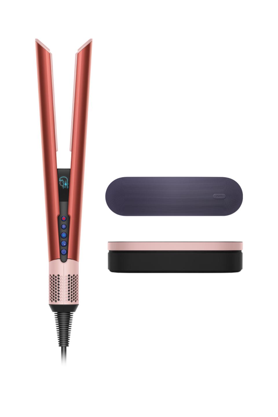 Dyson Airstrait straightener in Strawberry Bronze/Blush Pink