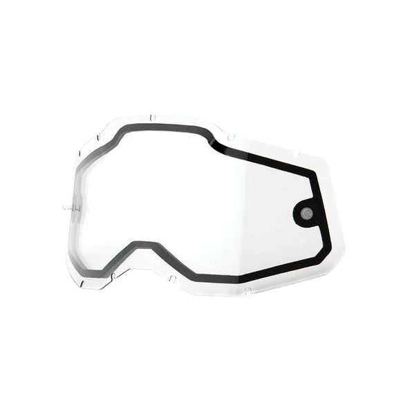 100% DOUBLE RACECRAFT 2 / ACCURI 2 / STRATA 2 Goggle Lens - ClearRef: CE1176