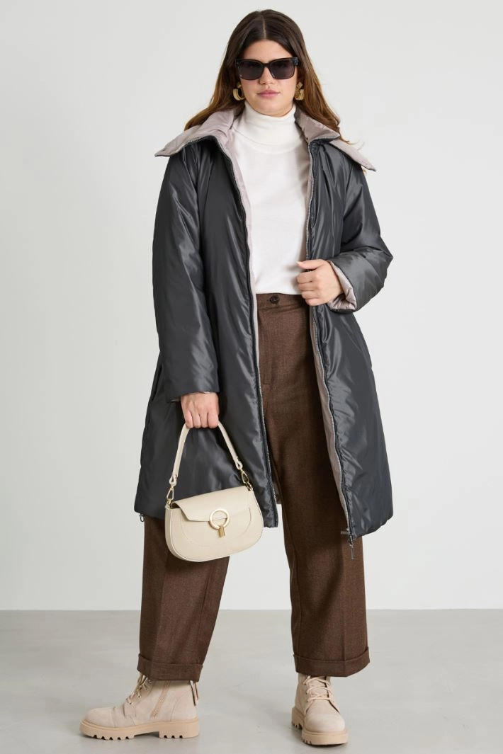 Reversible taffeta padded coat - LEAD