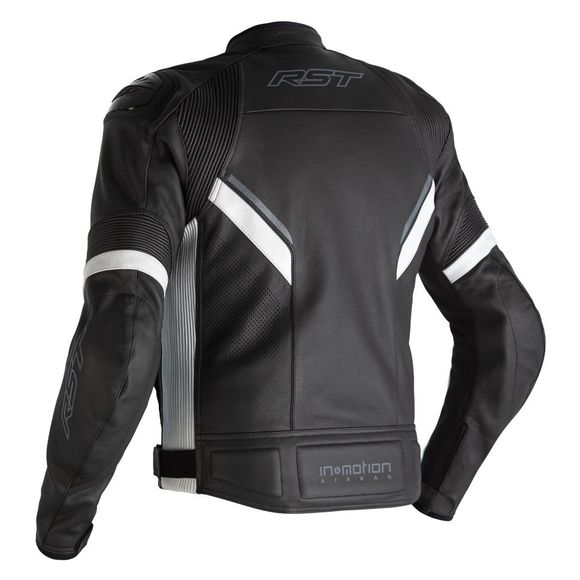 Rst Airbag Jacket Saber Leather Airbag - Black / WhiteRef: Rst0004-C143