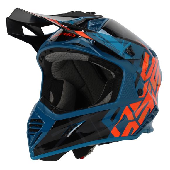 Casque cross Acerbis X-TRACK VTR ECE 2206 2024 - Noir / VertRef : AE5306