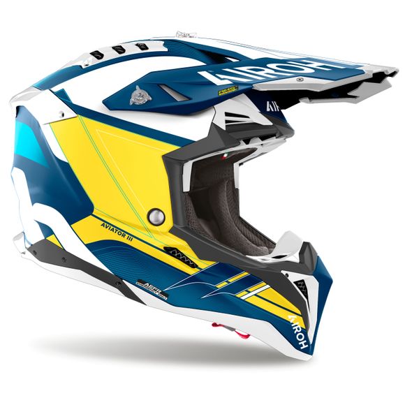 Airoh AVIATOR 3 cross helmet - SABER 2024 - BlueRef: AR1340
