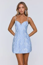 Electric Queen Mini Dress Blue