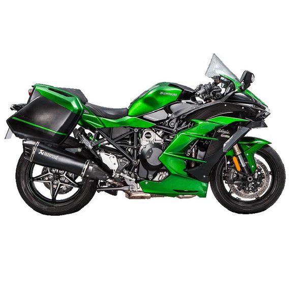 Silencieux Akrapovic Titane noir embout carboneRef : S-K10SO21-HRAABL / 18113509