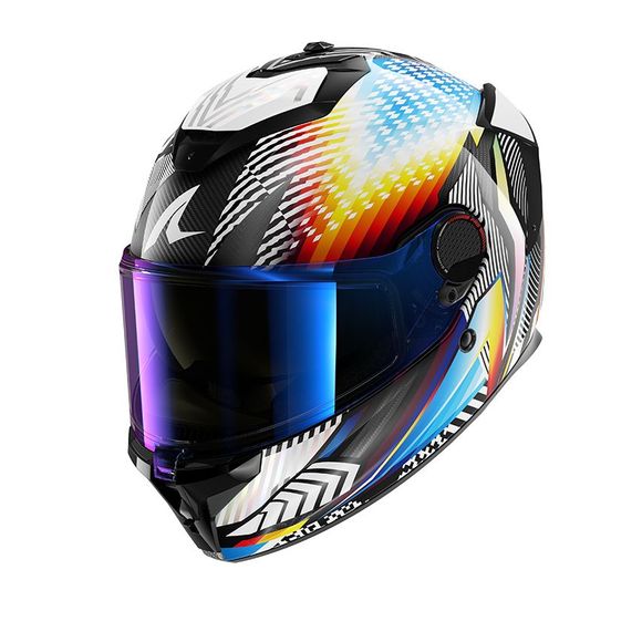 Shark SPARTAN GT PRO CARBON full face helmet - STHYR - Carbon / WhiteRef: Sh1828-Dwu