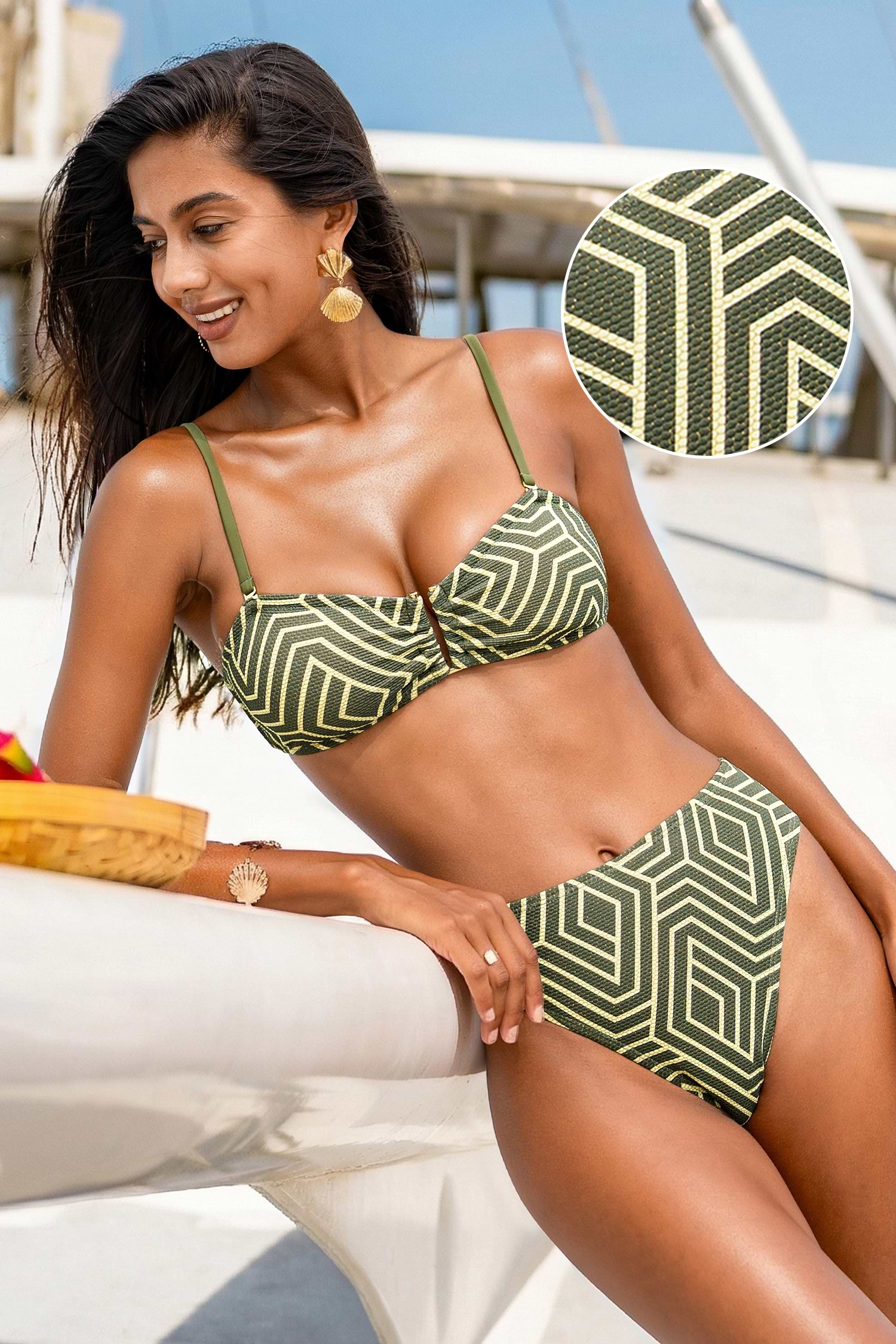 No Context Geo Bikini Set