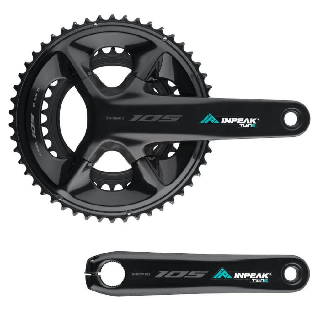 INPEAK Powercrank-E TWiN2 Powermeter Crankset - Shimano 105 FC-R7100 - 50/34