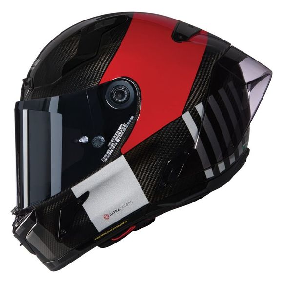 Casque intégral Nolan X-804 RS - ULTRA CARBON - COMBO GARA - Rouge / GrisRef : NL1621-C4335
